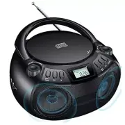 CD Player Boombox with Bluetooth Boombox AM/FM Radio USB Port HJGMBJCDB01