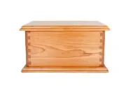 Large/Adult Craftsman 280 Cubic Inches Wood Box Funeral Cremation Urn for Ashes