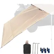 DANCHEL OUTDOOR Waterproof Car Awning Side Wall, Sun Shade Windbreak & Privac...