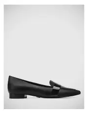 [Wittner] Merci Flat Loafer in Black Leather