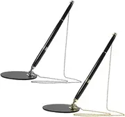 FOYTOKI Signature Gel Pen Counter Pen Holder Chain Adhesive Clip a Leash for Office