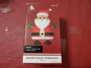 Enchanted Forest Inflatable Santa Indoor Tabletop 22" Tall USB/Battery Christmas