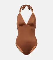 [Heidi Klein] Heidi Klein Grasse halternek swimsuit AU 8 brown