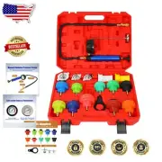 Portable Color-Coded Radiator Pressure Tester Kit for Quick Vehicle Diagnostics