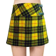 Handmade Tartan Kilt For Women MacLeod of Lewis Tartan Women Billi Mini Skirt