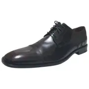 Johnston Murphy Mens Knowland Cap-Toe Oxfords Burgundy Brush Off 12 MSRP 150 New
