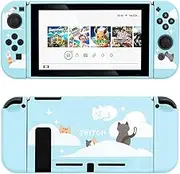 GeekShare Protective Case for Switch, Soft TPU Slim Case Cover Compatible with Switch Console and Game Console (Nebula Cat)