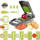 Kitchen Vegetable Chopper 17-In-1 Veggie Slicer Food Cutter Dicer Onion Chopper