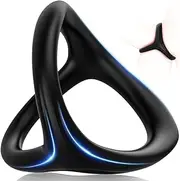 Silicone Penis Ring & Penis Ring - Adorime 3 in 1 Ultra Soft Penis Rings for Erection Enhancing Sex Toy for Men Couple