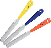 3Pcs Guitar Nut File Set, Carbon Steel Guitar Fret File, Double Edge Guitar Repairing And Instrument Modifying Tools For Guitars, Ukulele, Bass, Banjo, Mandolin String Instrument