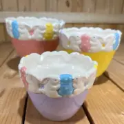 Nantucket Home - Easter Bunny & Egg Ceramic Nesting Bowls/Planters - Set of 3