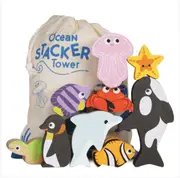 Le Toy Van Petilou Ocean Stacking Animals & Bag