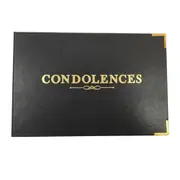 Ozcorp Condolence Book 64pcs (Black)
