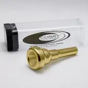 Genuine Curry Small Morse Taper 8.5FLM 24K Gold Flugelhorn Mouthpiece NEW