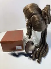 Monique Doll Wig Lucie 14”-15” Light Brown Modacrylic Long Ringlets Vintage NOS