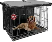 42 Inch Dog Crate Cover Dog Kennel Cover, Large XL Dog Crate for Large Dogs Wire Dog Cage with1 2 3 Doors, Waterproof 600D Oxford Fabric Indoor/Outdoor Gray