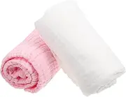 RORPOIR 2pcs Baby Bath Towels Set Soft Cotton Toddler Blanket Infants Shower Towels Absorbent Home Bath Towels for Boys and Girls