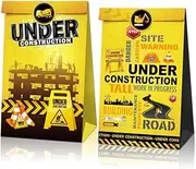 12x Construction Digger Excavator Vehicles Party Supplies Favour Box Birthday Party Decoration Treat Box Gift Box Gable Box Gift Bag Themed Favours Bag