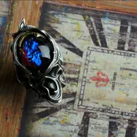 在飛比找蝦皮購物優惠-Giger 超現實風格 科幻風格925純銀戒指 異形 龍之吐