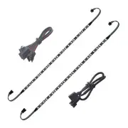 2 Pack 19.7 Inch LED RGB PC Light Strip for 12V 4-Pin RGB LED Headers