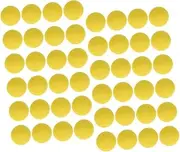 CHICAMPERA 48pcs Yellow Eva Foam Launch Balls for Lightweight Round Balls for Party Games Indoor Fun and Outdoor Activities for Spontaneous Play