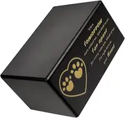 Hohopeti Wooden Pet Ashes Urn Durable Memorial Box for Dogs Cats Lightweight Cremation Casket Holds Pet Ashes Photos Simple Natural Design for Memorials