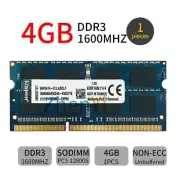 Kingston 4GB DDR3 1600MHz PC3-12800S KVR16N11/4 SODIMM Laptop Memory SDRAM BT