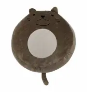 Pillowtex Squishy Polyester Purr-cilla The Fat Cat Pillow with Tail & Ears