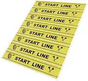 Kisangel 1 Sheet Throw Line Throw Notice Marker PVC Board Toe Line Marker for Players Lovers Party Game