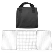Barbecue Mesh Foldable BBQ Stove Grill Mesh for Camping Outdoor BBQ Enthusiasts