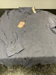 Tommy Bahama Men's Navy Blue Long Sleeve Shirt Big&Tall 3XB BRAND NEW