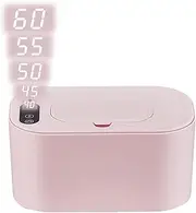 Baby Wipe Warmer, Heated Wipes Dispenser USB Charging, Box USB Baby Wipe, Warmer Wet Wipes Dispenser, Even Heating Wet Wipes Box with Temperature Display for Baby Wipes, Home Outdoor Travel Supply