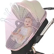 Bassinet Net Cover for Baby - Portable Crib Protective Mesh Netting - Full Cover Stroller Tent, Breathable Baby Pram Net for Outdoor Travel