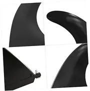 SUPVOX 1Pc Durable Inflatable Surfboard Tail Fin Removable Large Fish Fin for Sup with Screw Lightweight Paddle Tail Rudder Balanced for Black