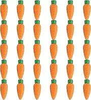 30PCS Mini Food Erasers for Kids, 3D Carrot Fun Erasers for School Pencils, Painting Supplies