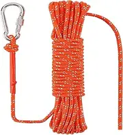 NorthPada 1/4 in (6mm) x 98 Ft (30Meter) Marine Floating Rope for Boating, Fishing, Rafting, Camping, Hiking, Hunting, Anchor, Mooring, Dock Lines, Kayak, Canoe, Rescuing Reflective Orange
