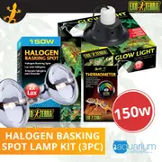 Exo Terra Halogen Basking Spot Lamp Kit 150W (3pc)