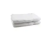 2pc Onkaparinga 90x167cm Cotton Flinders Premium Bath Sheets Set 600GSM White