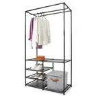 Open Wardrobe Shelving Portable Bedroom Clothing Storage Organisation Home Decor