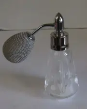 Waterford Crystal Perfume Bottle w/Atomizer Unused with Tag and Sticker
