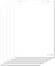 SIGEL MU166 Flipchart Pad, Blank, 68 x 99 cm, with Perforation, 100 Sheets (5 Pads of 20 Sheets), Made from Sustainable Paper, Flipchart Paper
