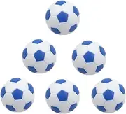 Oshhni 6Pcs Table Soccer Balls Mini Table Footballs Tabletop Game Small Replacement Leisure Sports Foosballs Foosball Accessories