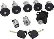 TGMGADANTV 2T1AV22050AD 4425134 Complete Lock Group Ignition Switch Left Door Lock Trunk Lock for Ford for Transit for Connect 2002-2013 8PCS Locks and Hardware