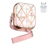 Airpods Case Airpods Pro Protective Shell Airpods Pro 2rd 3rd Generation Protective Apple Bluetooth Headset Sleeve (airpods 2/3rd) - Rose gold pink+Pink rope