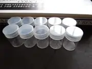 10 Whitman Sacagawea Small Dollar Round Plastic Coin Storage Tubes Screw On Caps