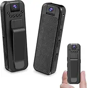 Jiyibidi Small Body Camera 1080P Portable Body Cam with Night Vision Mini Surveillance Camera Audio Video Recording Mini Security Video Camera Body Camera for Pets Outdoor Surveillance