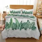Different Types Leaf Printing Duvet Quilt Doona Covers Pillow Case Bedding Sets