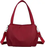 [Generic] Nylon Waterproof Shoulder Purse | Lightweight Belt Bag & Fanny Packs,Versatile Bag Shoulder Bag with Double Zipper Design for Valentine's Day Birthday