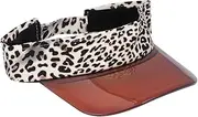 [COLLBATH] 1pc Leopard Pattern Cap Adjustable Sun-shade Visor for Outdoor Activities Stylish Accessory for Hiking Camping Fishing and Travel