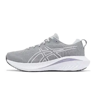 【asics 亞瑟士】慢跑鞋 GEL-Excite 10 女鞋 灰 白 寬楦 緩衝 亞瑟膠 路跑 入門款 亞瑟士(1012B420021)